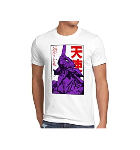 style3 Asuka Evangelion Camiseta para Hombre T-Shirt Shinji tokyo3 Neon Genesis, Talla