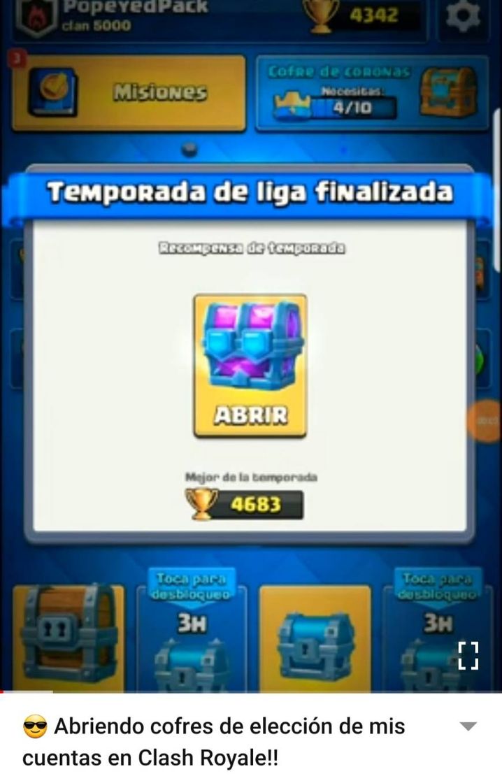 Social Video de 3 minutos Abriendo Cofres de elección 👌