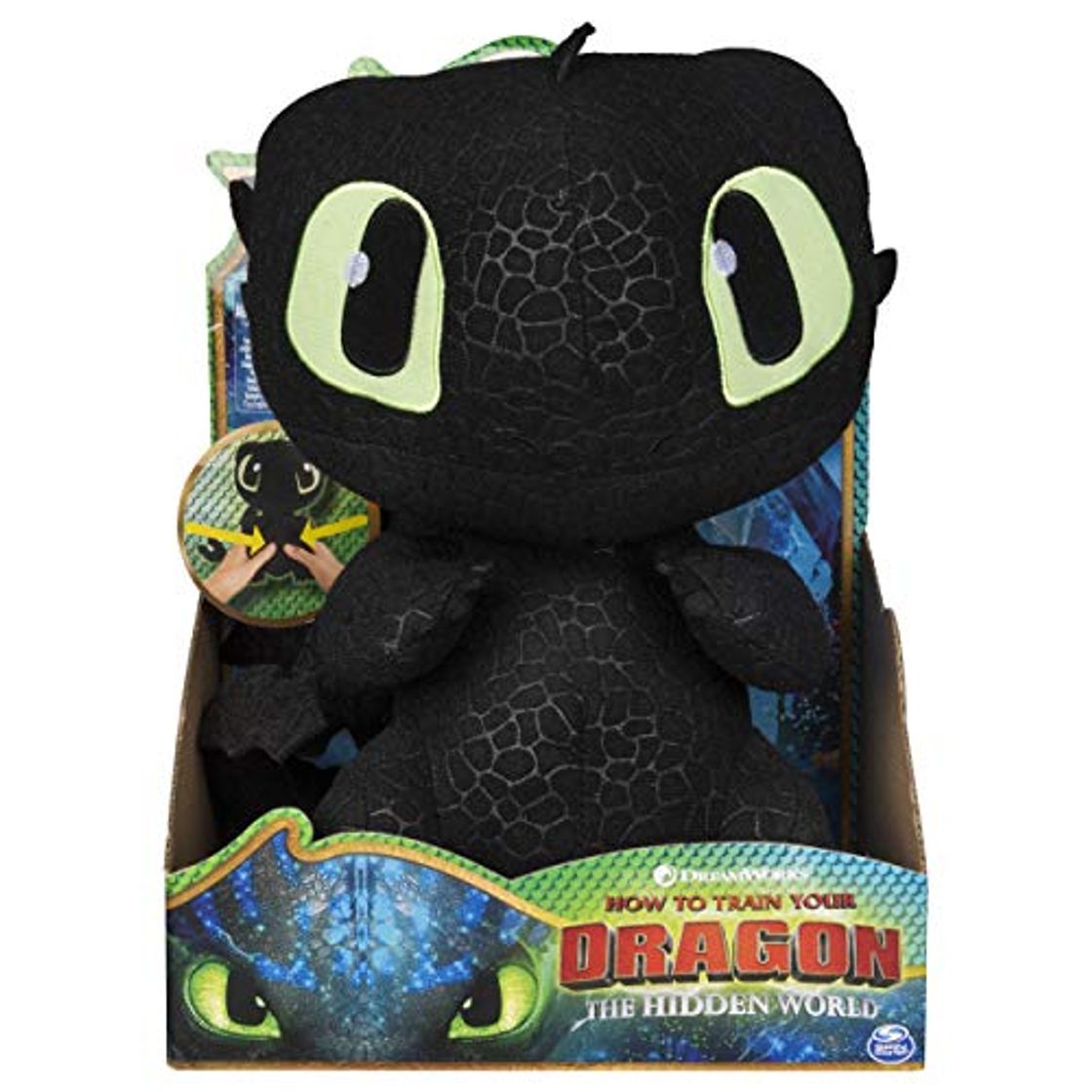 Producto Spin Master Toothless Movie Line Squeeze & Growl-Peluche con Sonido