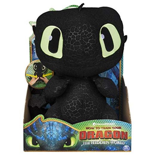 Spin Master Toothless Movie Line Squeeze & Growl-Peluche con Sonido