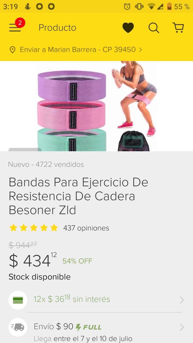 Producto Bandas Para Ejercicio De Resistencia De Cadera Besoner Zld