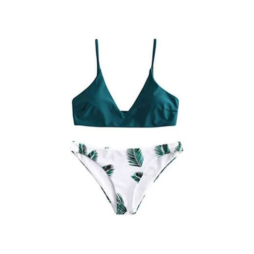 ZAFUL - Conjunto de Bikini Acolchado para Mujer