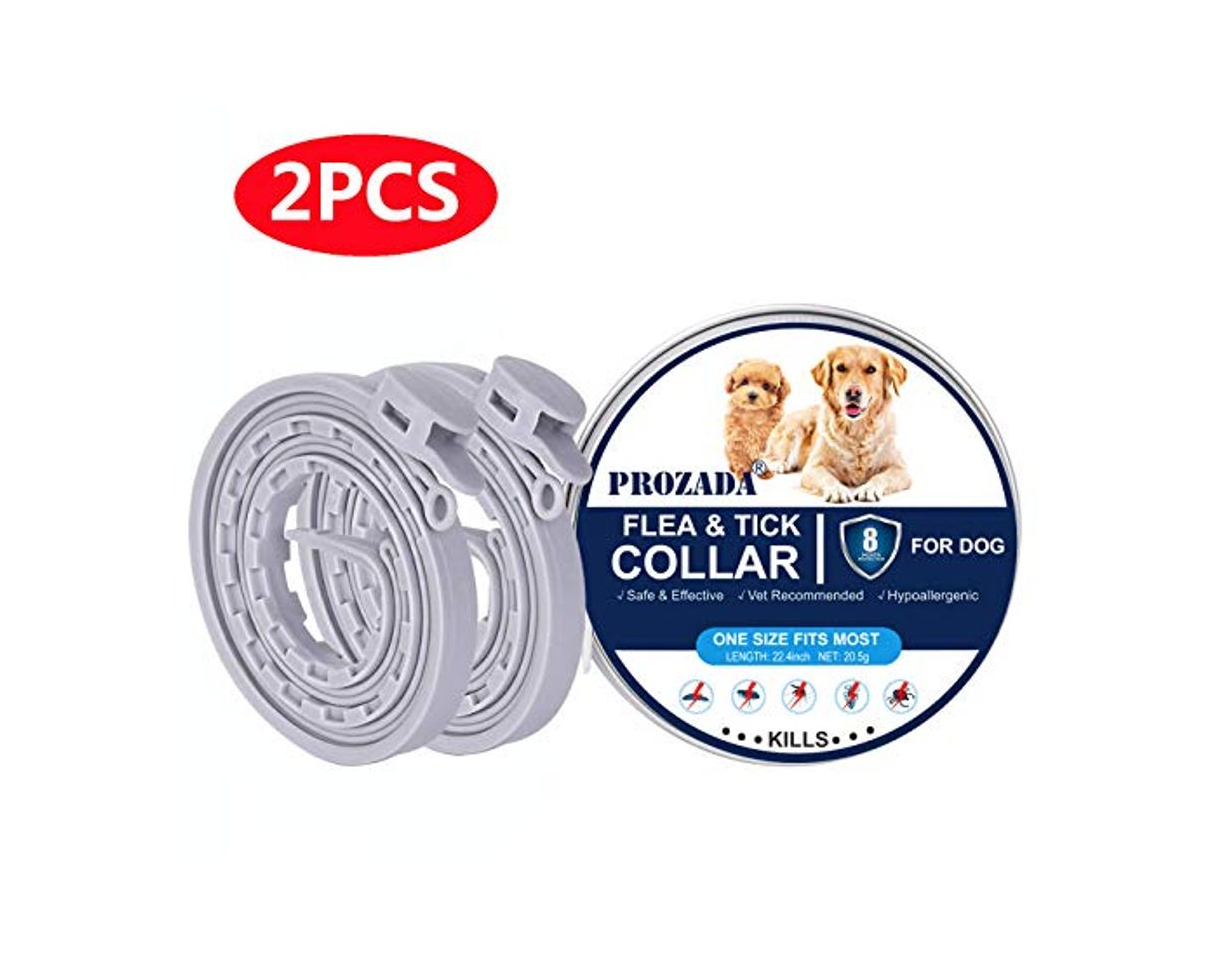 Producto PROZADA [Nueva Fórmula] Collares Antiparasitario para Perros Impermeable, Garrapatas y Mosquitos, Tamaño