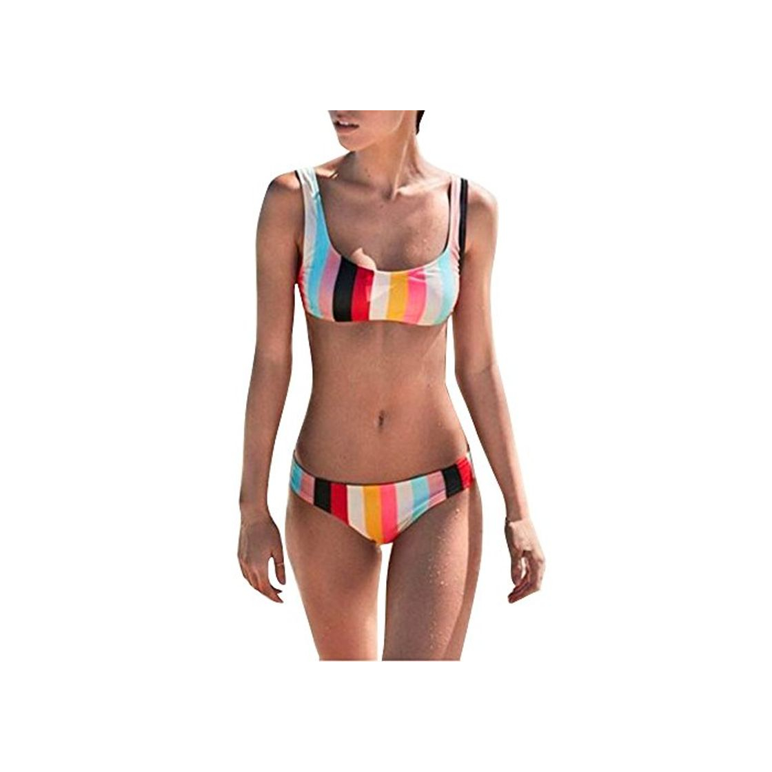 TWBB Bikini de Arco Iris de Mujer Conjunto Push