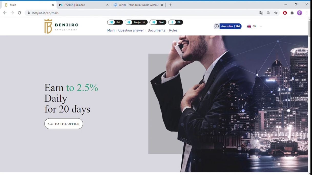 Fashion Benjiro- plataforma online que paga 2.1% diario a tu wallet 