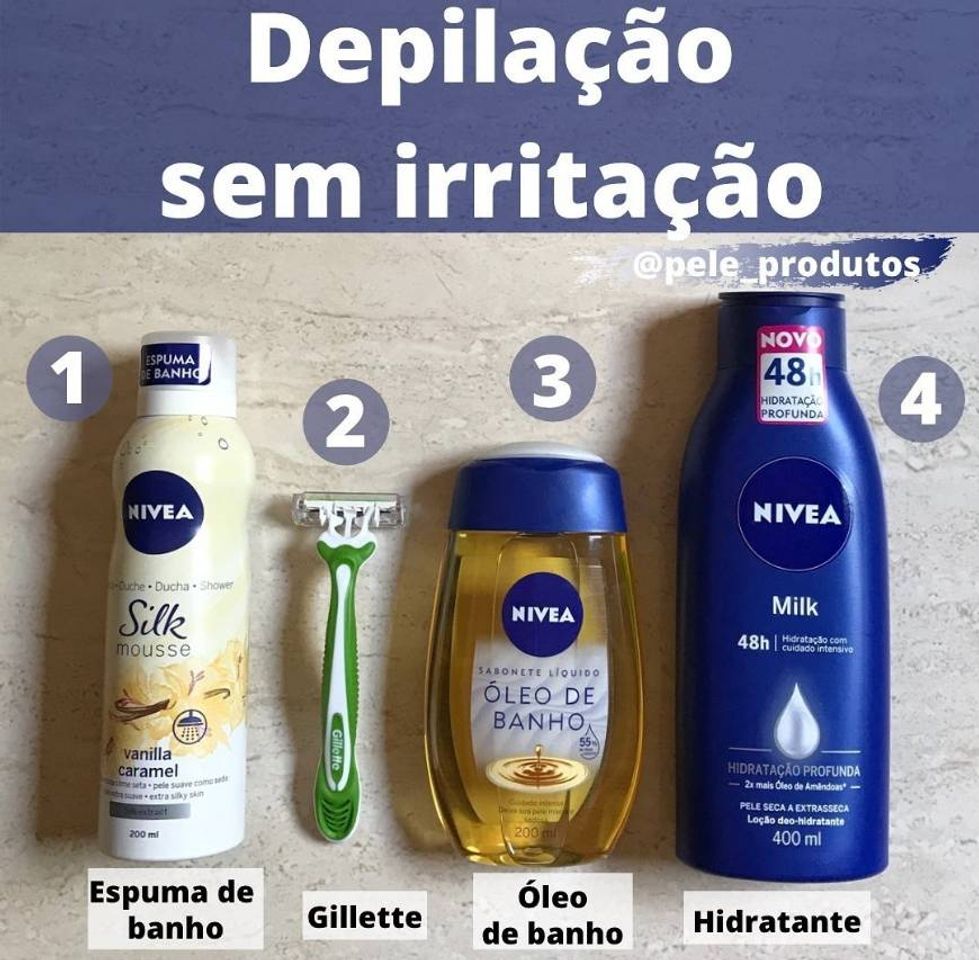 Moda Depilação sem irritação 