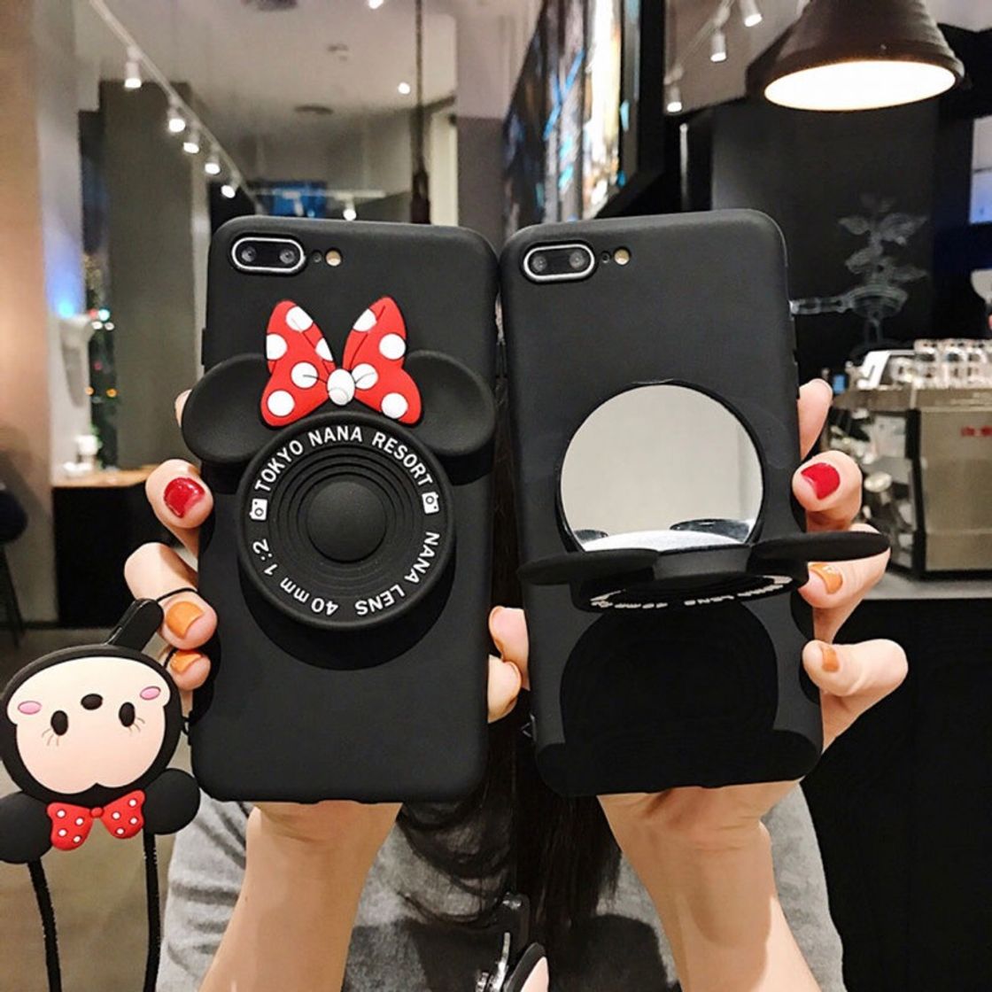 Fashion CAPA DE CELULAR ESPELHO DO MICKEY E DA MINNIE 🐭🖤