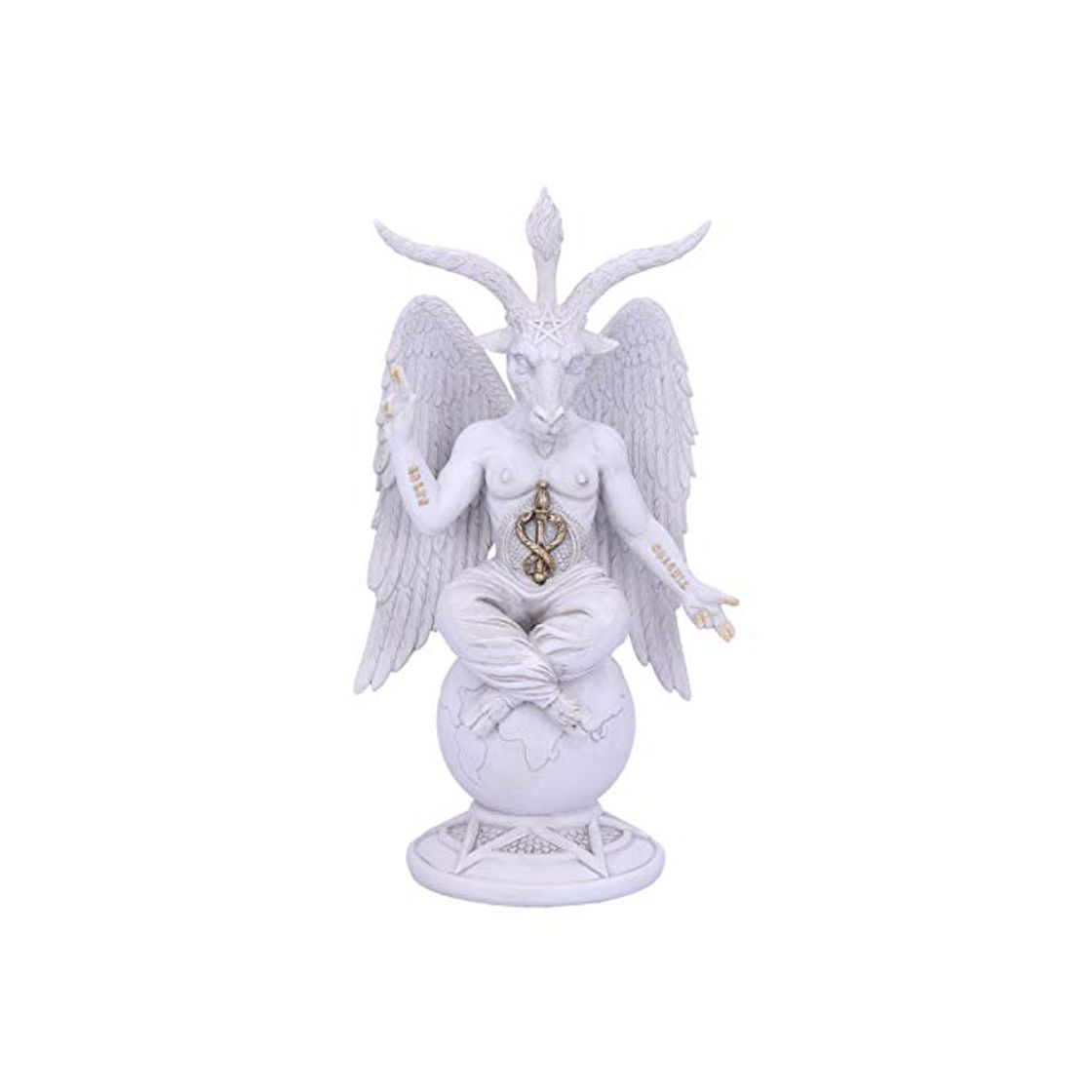 Productos Nemesis Now 26cm White Baphomet Figurine The Dark Lord-Figura Decorativa