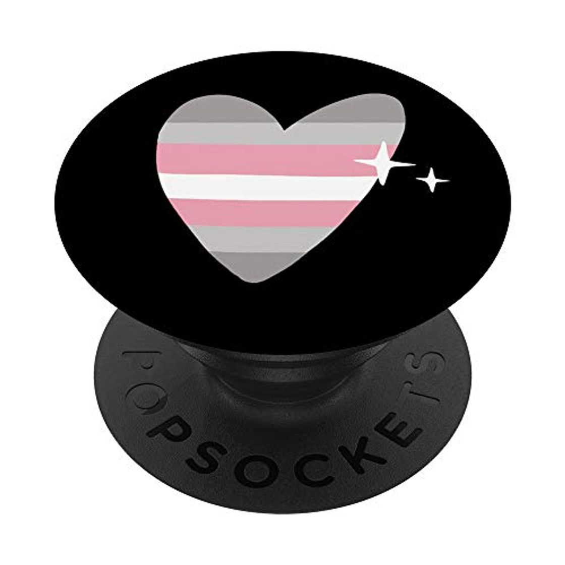 Product Demigirl Heart Retro LGBTQIA Pride Flag Non-Binary Love PopSockets PopGrip