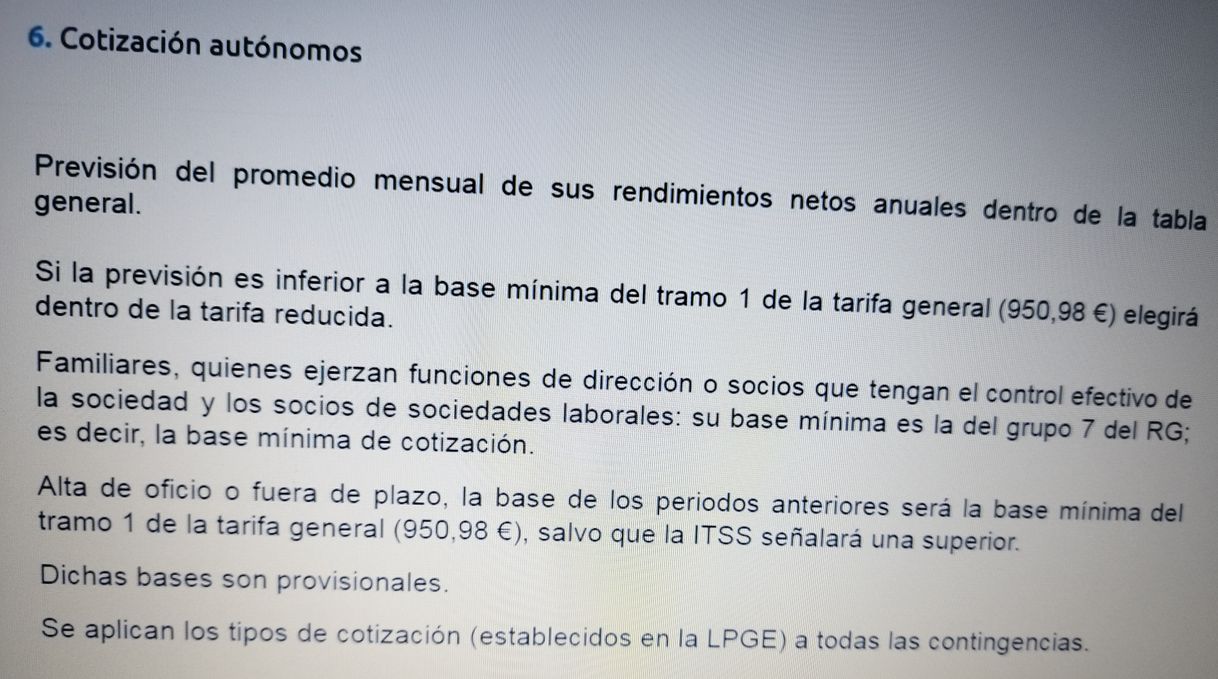 Fashion Nueva normativa autonomo