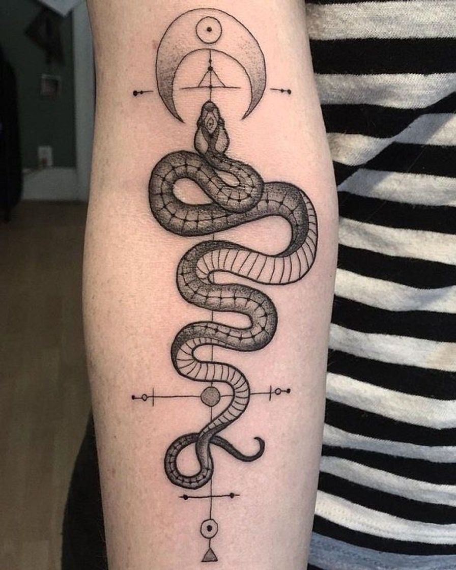 Fashion tatuagem de cobra