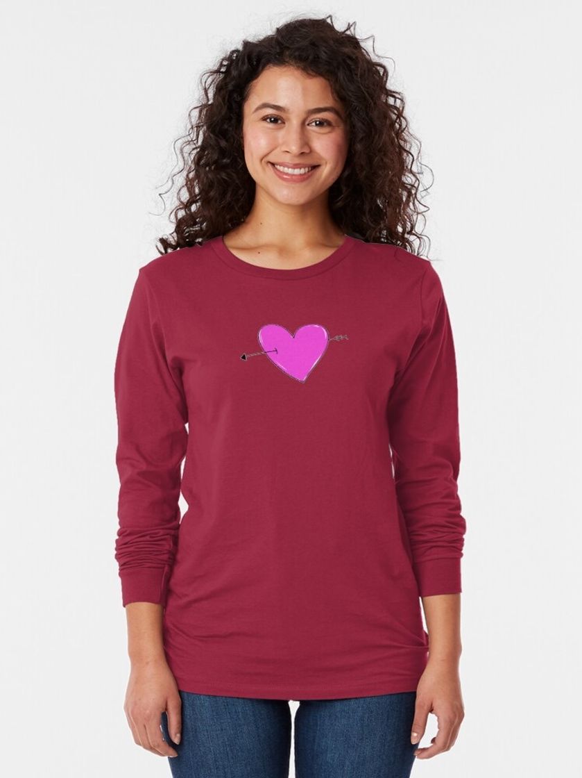 Fashion Heart Long Sleeve T-Shirt