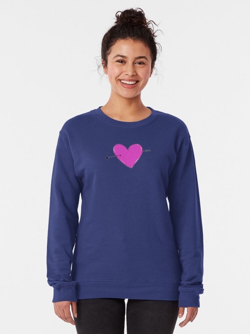 Fashion Heart Pullover Sweatshirt