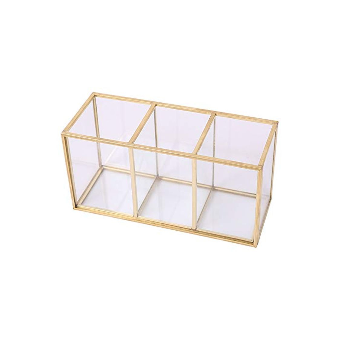 Product Caja Organizadora de Maquillaje Almacenamiento De Herramientas De Almacenamiento De Uñas Pincel De Maquillaje Cubo De Cuidado De La Piel De Vidrio Soporte De Exhibición Cosmético Del Cepillo Del Maqui