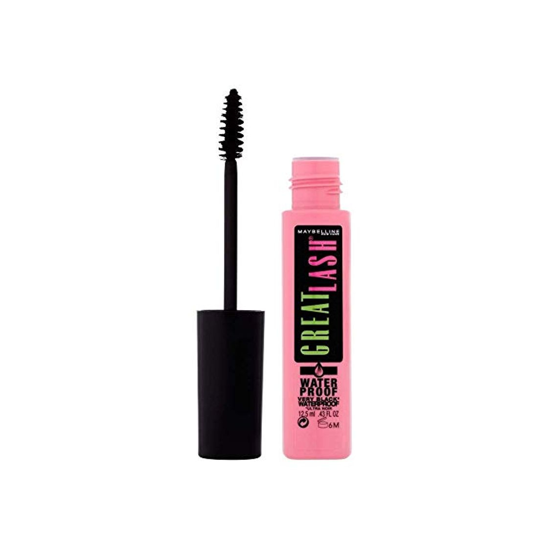 Belleza Maybelline Great Lash Mascara.Very Black 12