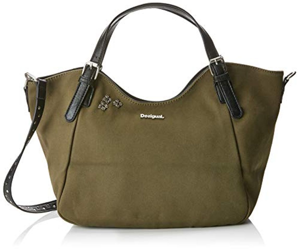 Desigual - Bols_carnaby Rotterdam, Shoppers y bolsos de hombro Mujer, Verde
