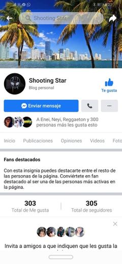 Shooting Star Página Oficial