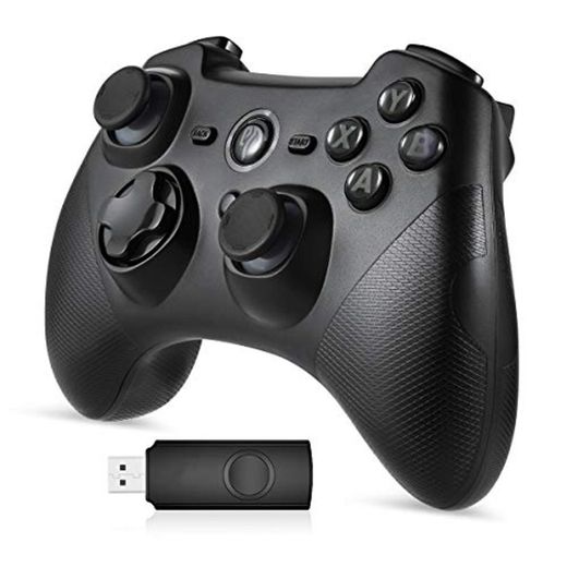 Mando Inalámbrico, [Regalos] EasySMX 2.4G Wireless Gamepad, Controller Wireless Incorporado Bateria con