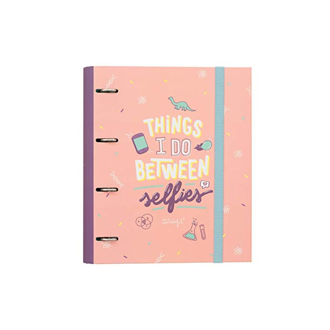 Social Mr. Wonderful Ring Binder-Things I do Between Selfies