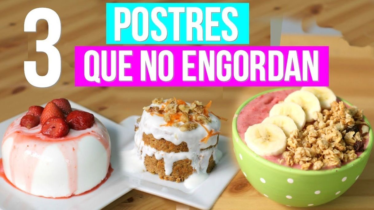 Fashion 3 Postres que NO ENGORDAN 😋😍🍰