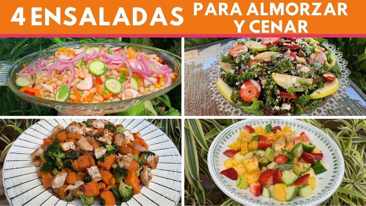 Moda 4 ENSALADAS Fáciles para Almuerzos y cenas - YouTube