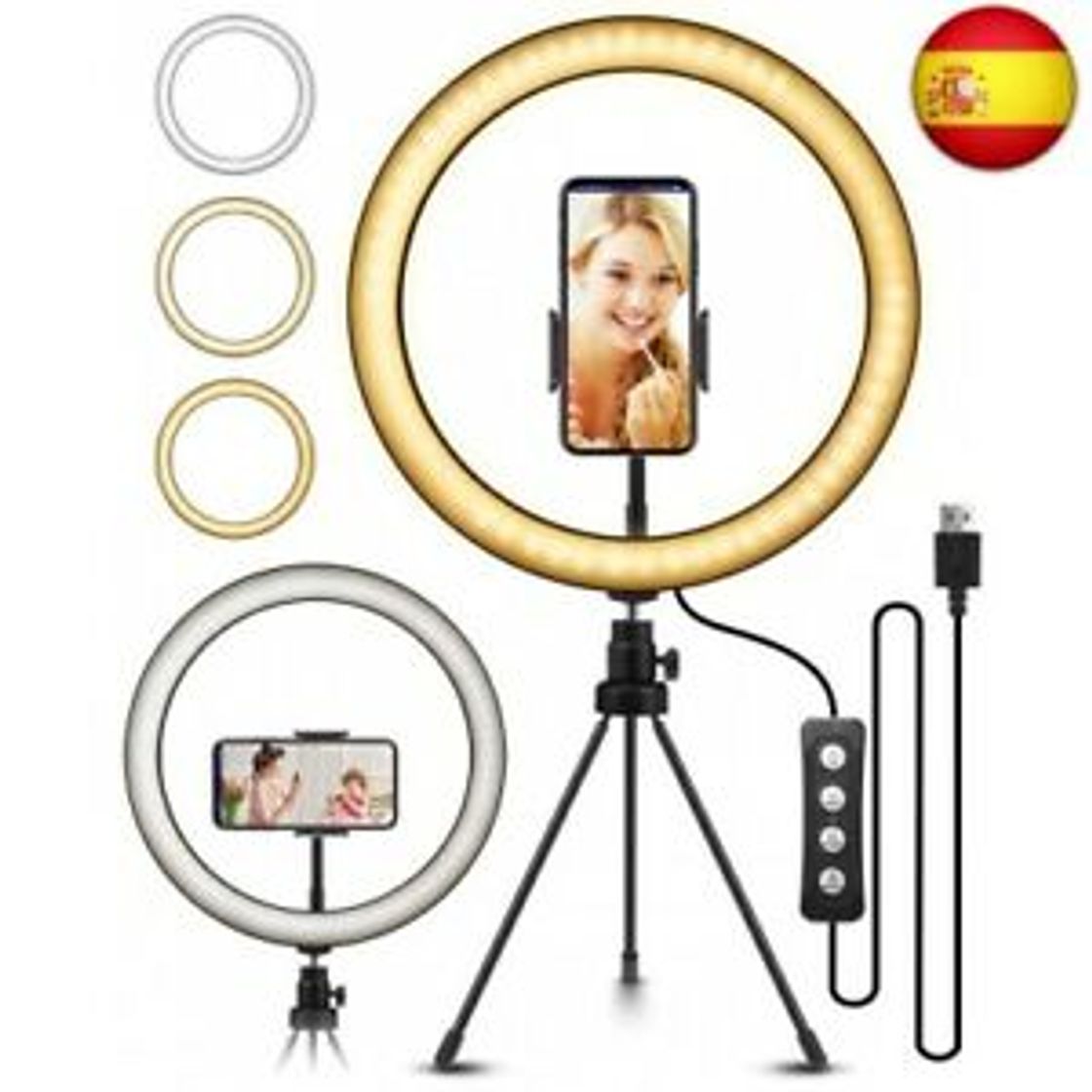 Electronic ELEGIANT Anillo de Luz LED Fotografia 10.2" de Escritorio