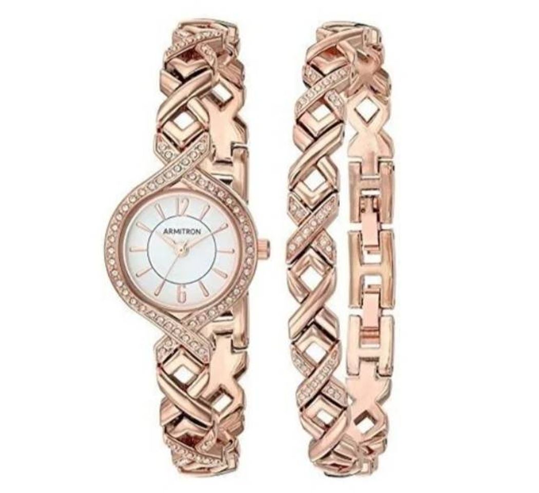 Fashion Reloj Armitron mujer oro rosa