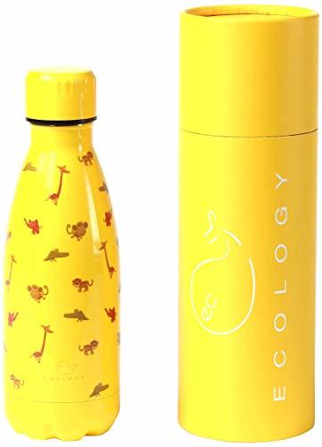 EC Ecology Botella de agua de acero inoxidable sin BPA
