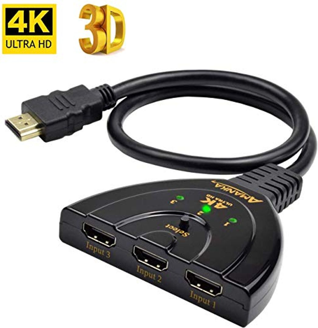 Productos AMANKA HDMI Switch Conmutador HDMI 3D 4K