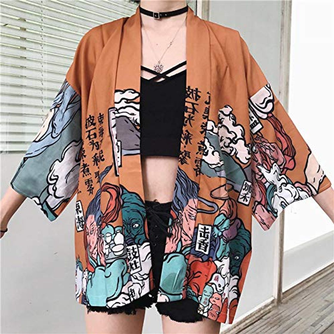 Product Mujer Estilo Japonés Kimono Yukata Cárdigan Moda Coreana Ropa De Playa Verano