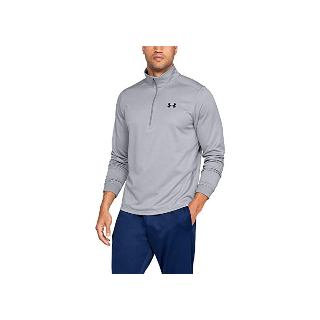 Moda Under Armour Fleece Sudadera para Hombre, Camiseta de Manga Larga con Media