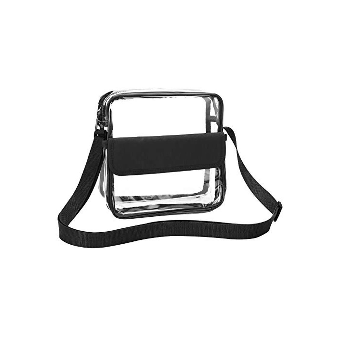 Product Clear Bag Stadium aprobado, Bolso de hombro clear Crossbody Messenger con correa