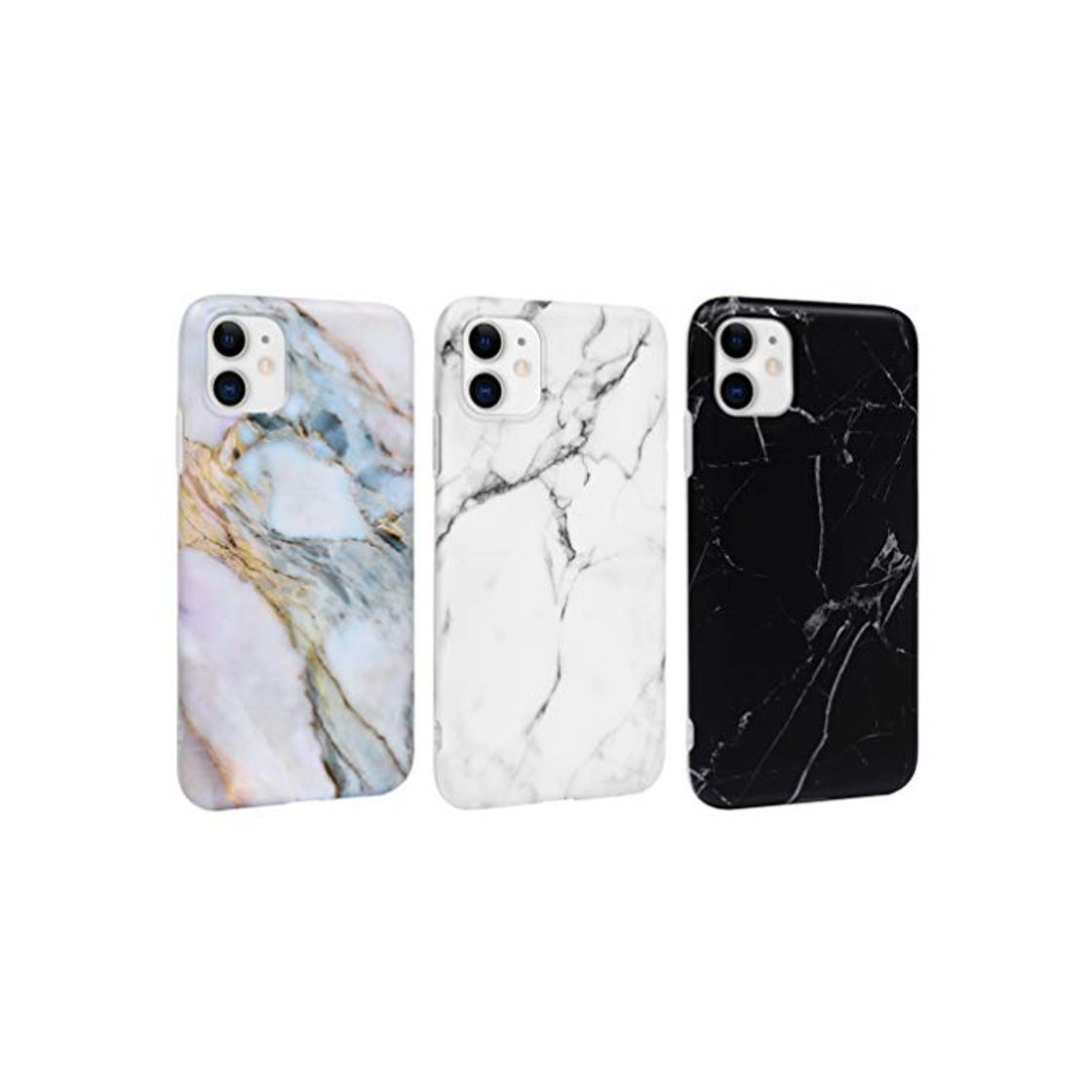 Electronic MUSESHOP Carcasa para iPhone 11 Funda Mármol