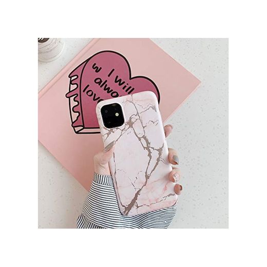 Cocomii Matte Marble Armor iPhone 11 Pro Funda Nuevo [Oro Rosa Rayas