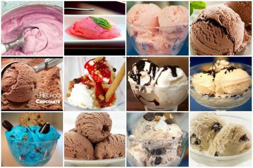 12 recetas para helado!