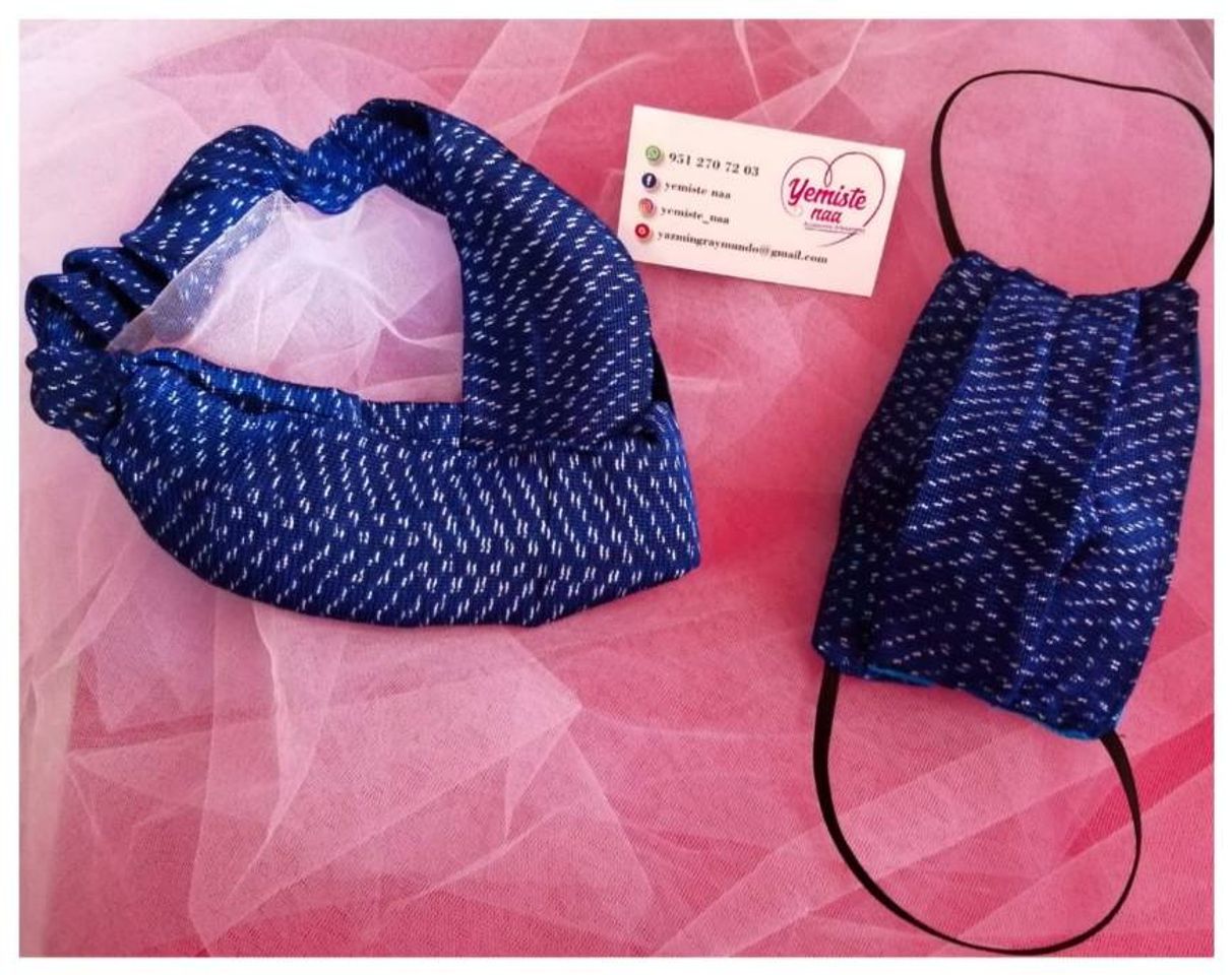 Social Hermosos cubrebocas artesanales.