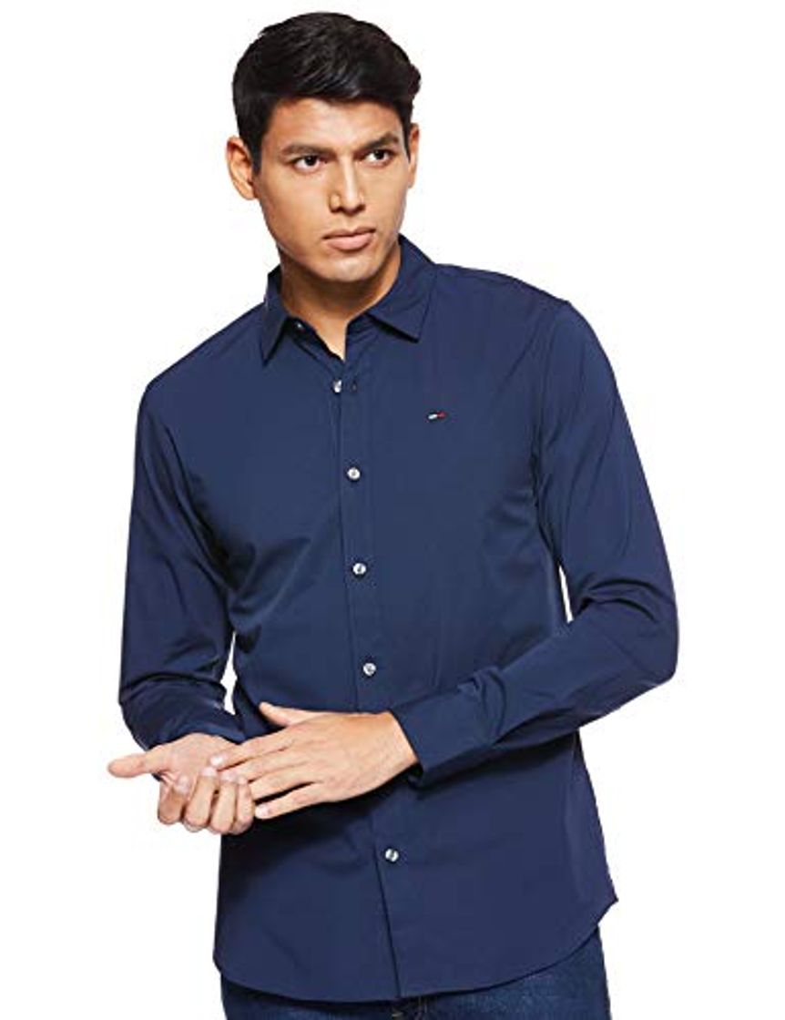 Moda Tommy Hilfiger Original Stretch Camisa, Azul