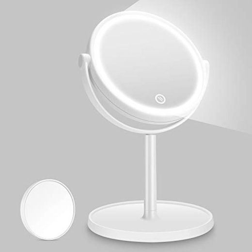 Kasimir Espejo Maquillaje con Luz LED Espejo de Maquillaje Táctil Ultra Alta