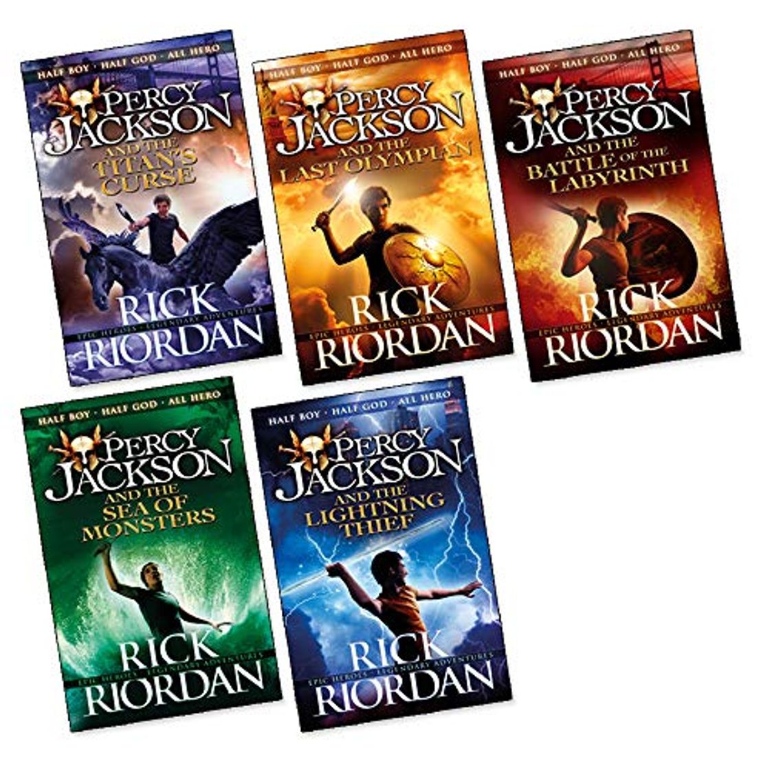 Book Percy Jackson Rick Riordan 5 Books Collection Pack Set(Percy Jackson and the