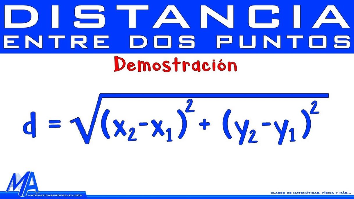 Fashion Distancia entre dos puntos | Demostración de la fórmula - YouTube