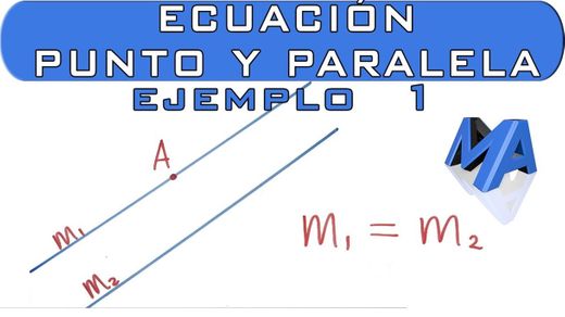 Ecuación punto y paralela | Ejemplo 1 - YouTube