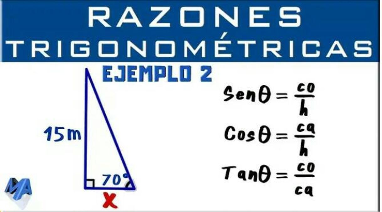 Fashion Razones Trigonométricas | Hallar un lado | Ejemplo 2-YouTube