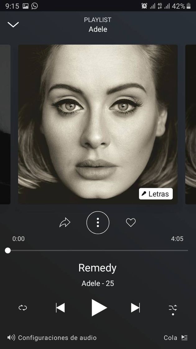 Canción Nada mejor que relajarte con una artista  como Adele . 