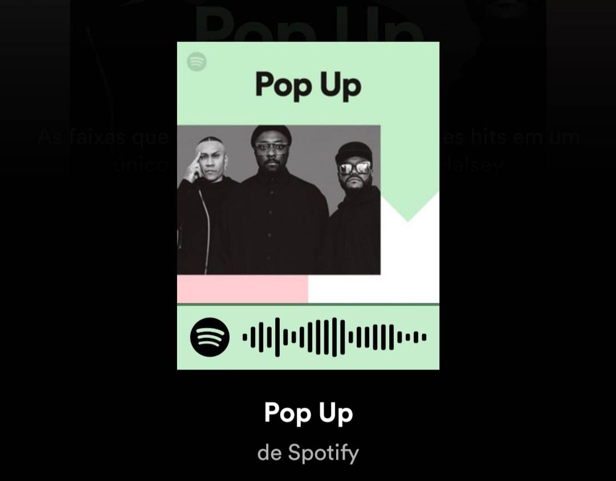 Canción Playlist Pop Up