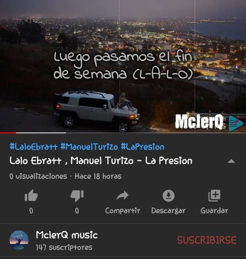 La última cancion de Manuel Turizo- La Presión