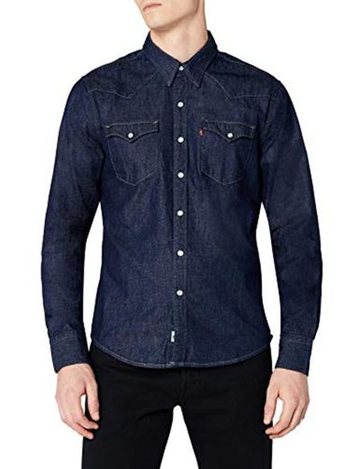 Levi's L/S Barstow Western Shirt, Camisa Casual de Manga Larga para Hombre,