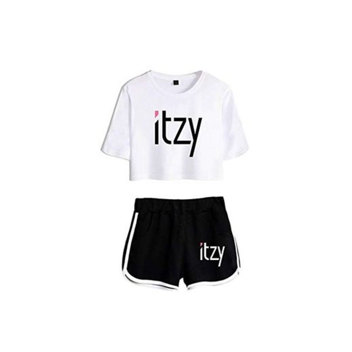 Moda KPOP ITZY Crop Tops T-Shirts