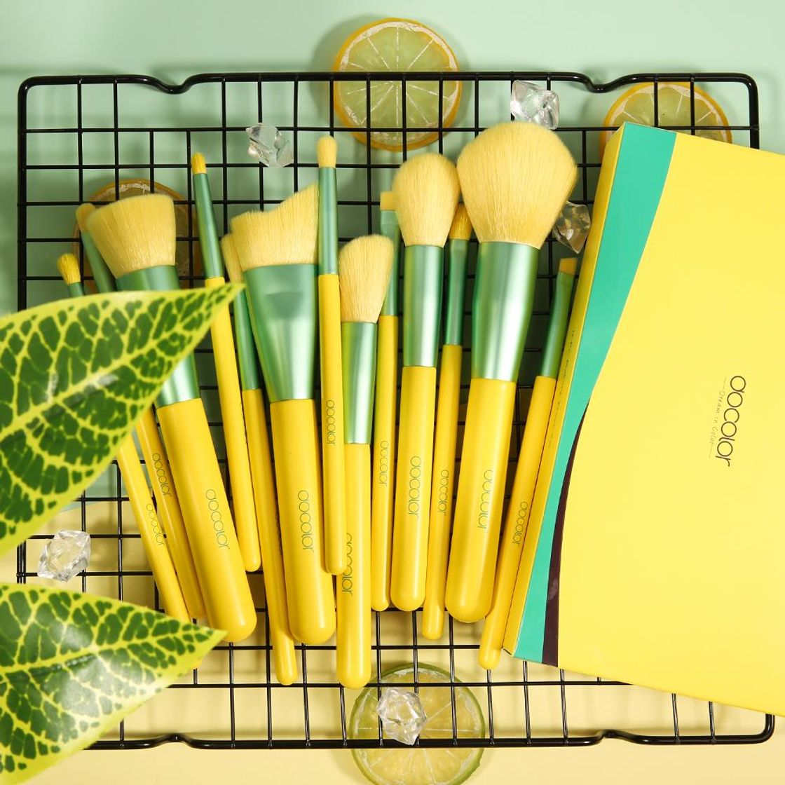 Lemon-Juego de brochas de maquillaje de 13 piezas 