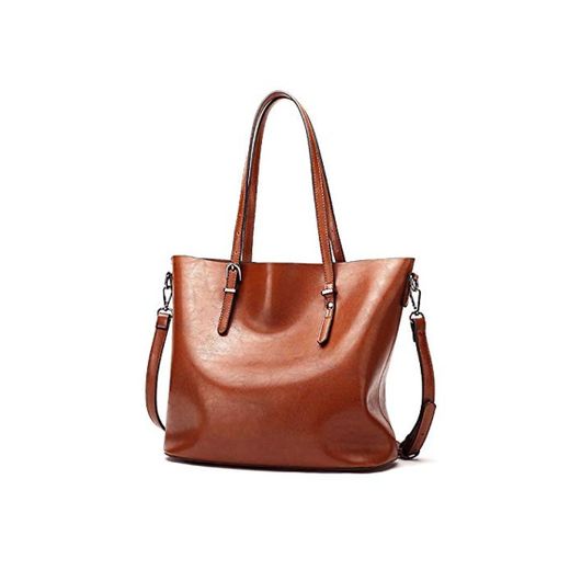 Czemo Bolsos de Mujer de Piel Bolso Tote Grande Bolso Bandolera de