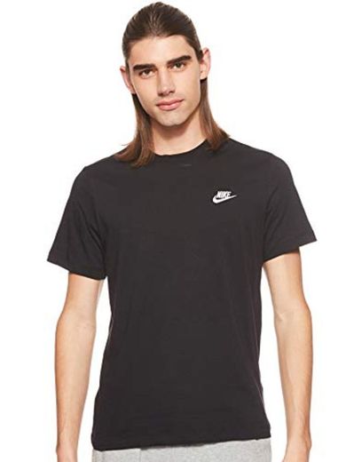 NIKE M NSW Club tee Camiseta de Manga Corta, Hombre, Black/